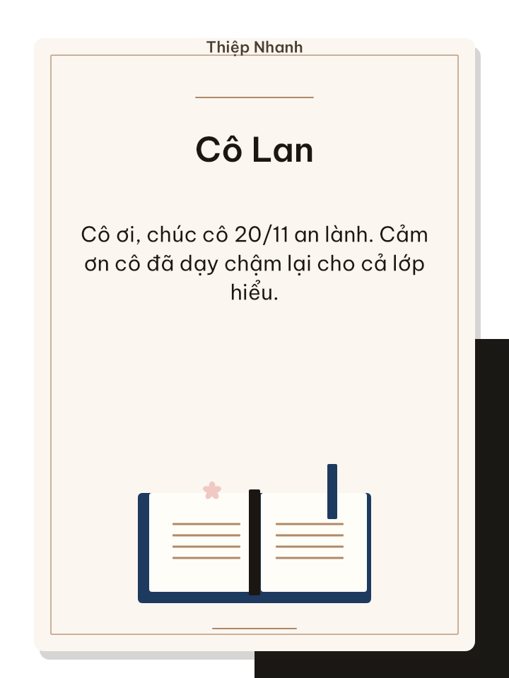 Thiệp 20/11
