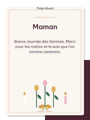 8 mars · deux bougies