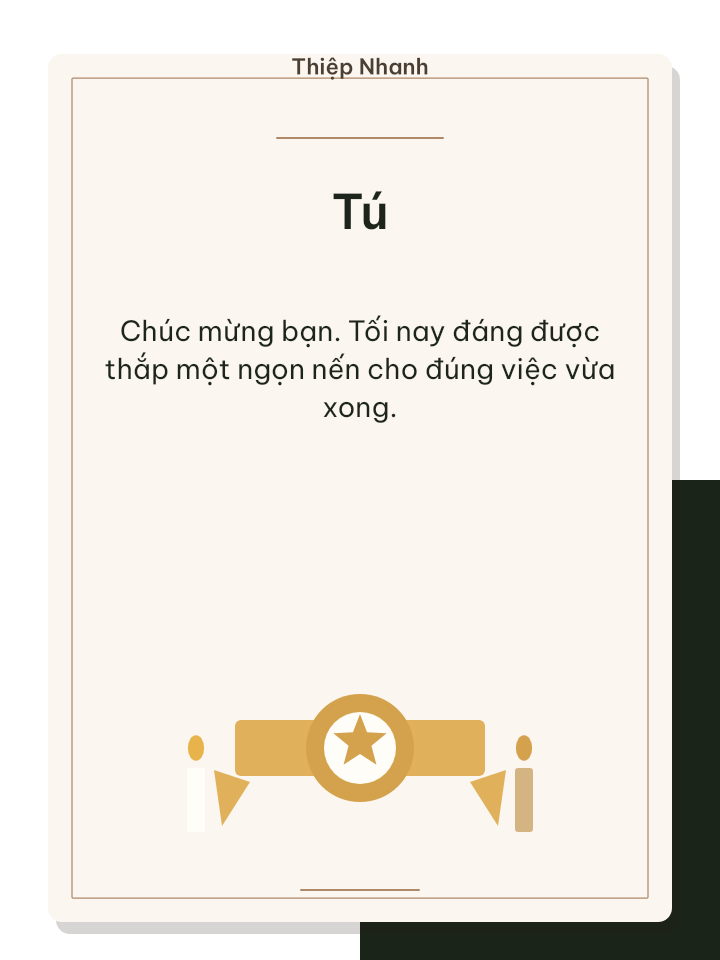 Thiệp chúc mừng nến