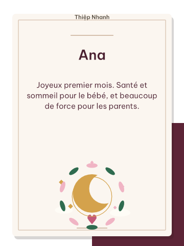 Premier mois · rose doux