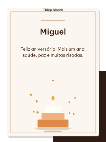 Aniversário · marcas laranja