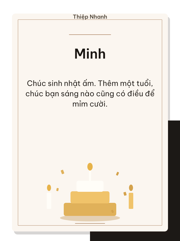 Thiệp sinh nhật nến